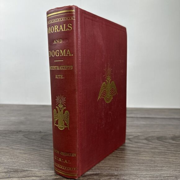 Morals and Dogma Albert Pike 1871 Reprinted 1947 Southern Jurisdiction Hardcover - Picture 1 of 12
